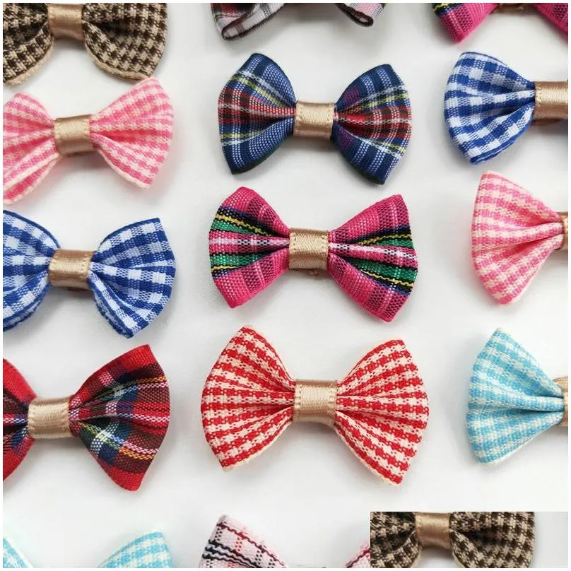 100pcslot 14inch baby girls ribbon hair bow clips barrettes for girl teens kids babies toddlers hair accessories5186341