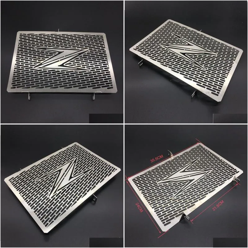 motorcycle silvery carbon radiator grille cover stainless steel mesh for kawasaki z750 z800 zr800 z1000 z1000sx 201220165119289