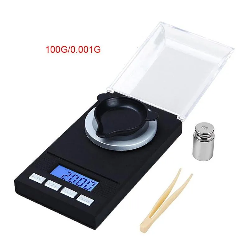 0.001g portable mini jewelry scales led display precision digital kitchen pocket electronic scale