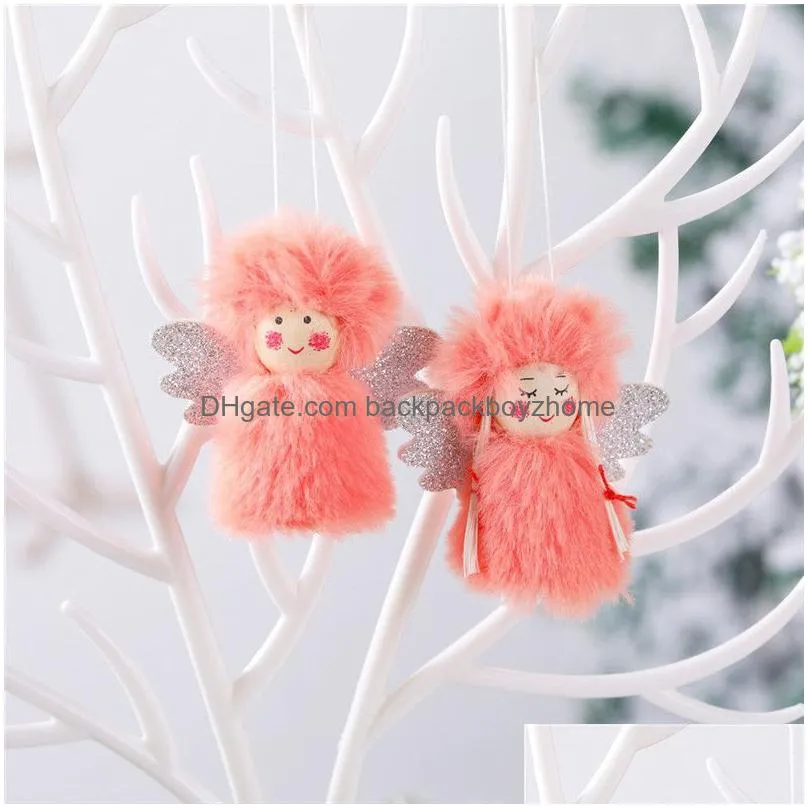 christmas pendant dolls boys girls christmas tree hanging ornament xmas new year infant plush gift toys