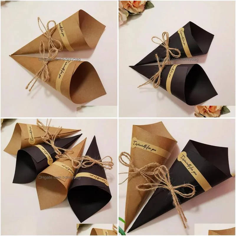 gift wrap attractive candy cones boxes small paper cone stand diy lightweight holders for home