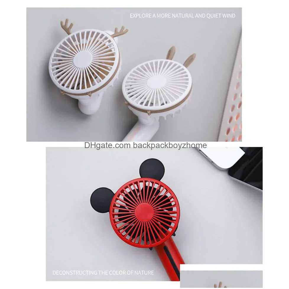 mini handheld folding fan usb charging cool removable rotating handheld fan summer outdoor pocket hold fans