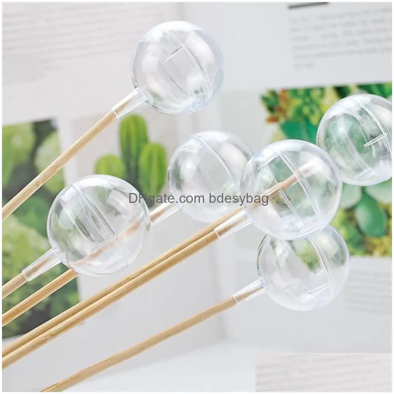 gift wrap 100pcs acrylic chocolate holder candy packaging balls diy bouquet accessories valentines day cup bouquetgift