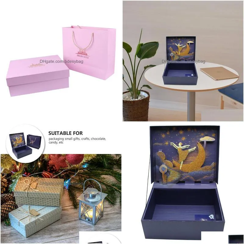 gift wrap set creative packaging holder meaningful box threedimensional decorgift