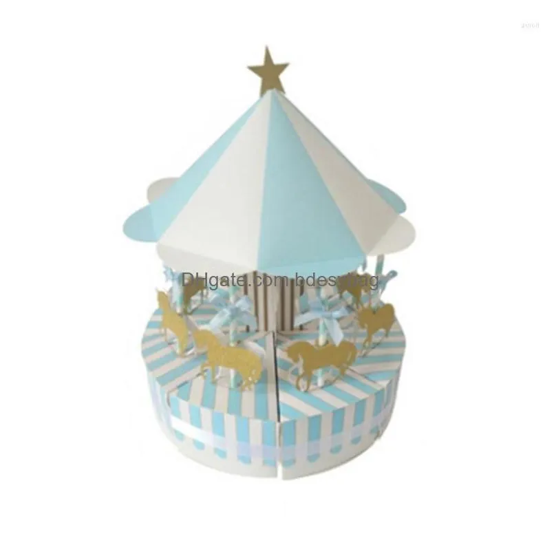 gift wrap paper carousel box wedding favors souvenirs for guests party baby shower cake kids decoration