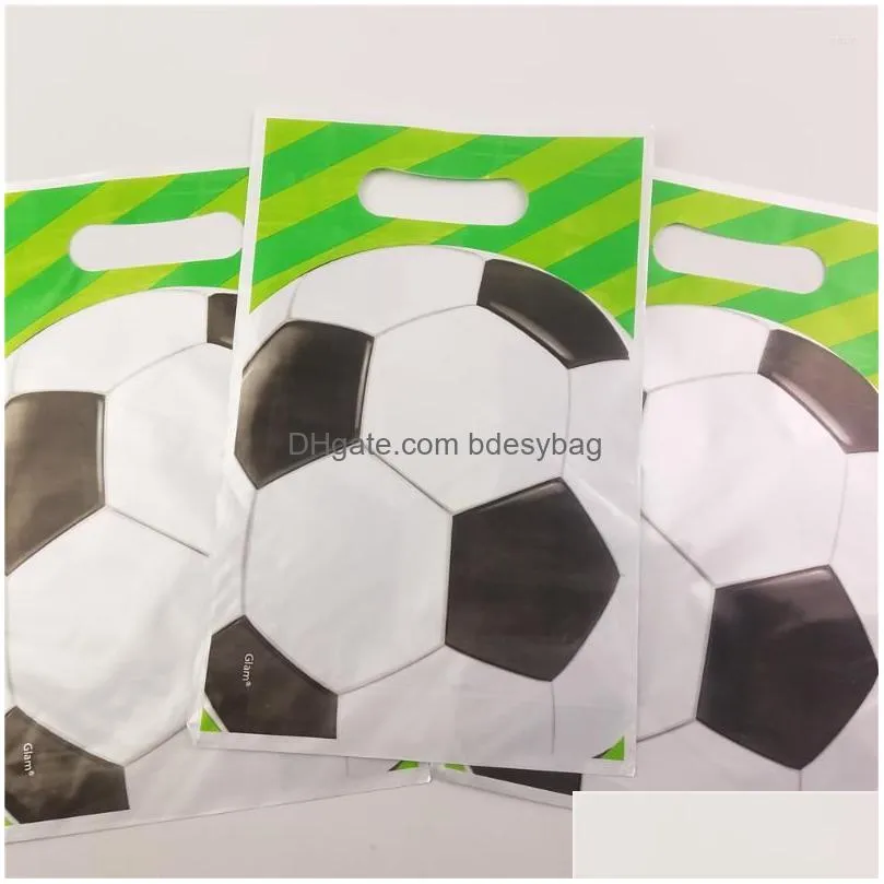 gift wrap 10pcs/lot football soccer theme cartoon bags kids birthday supplies baby shower favor event