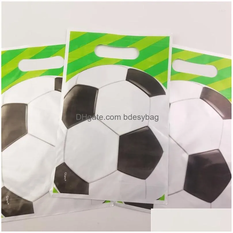 Papel De Regalo 10 Unids / Lote Tema De Fútbol Bolsas De Dibujos Animados  Suministros De Cumpleaños Para Niños Baby Shower Favor Event Drop Delivery  Home Garden Fest Dhscr De 5,59 €