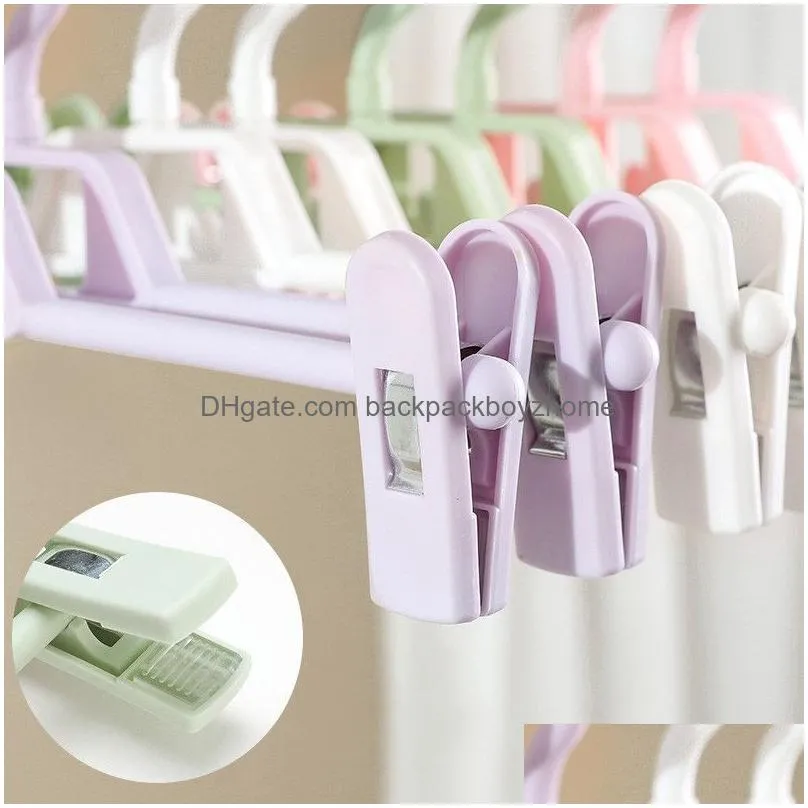 plastic adjustable clothespin pants trousers rack adjustable pinch grip drying rack plastic skirt peg hanger space saving