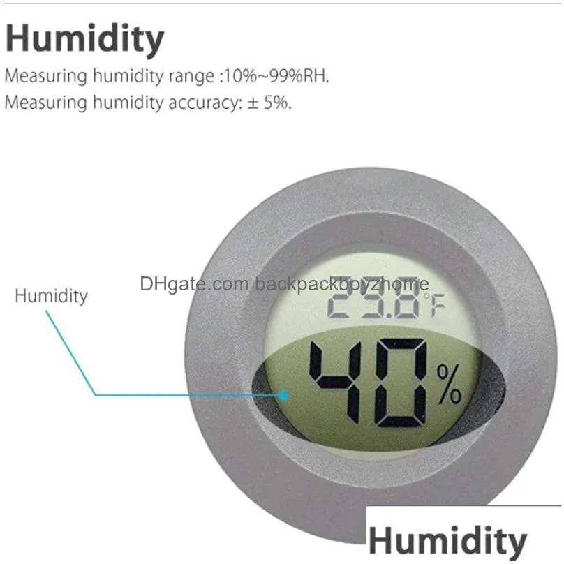 mini reptile electronic thermometer wireless acrylic box climbing insect thermometer indoor outdoor humidity meter reptile tank tools