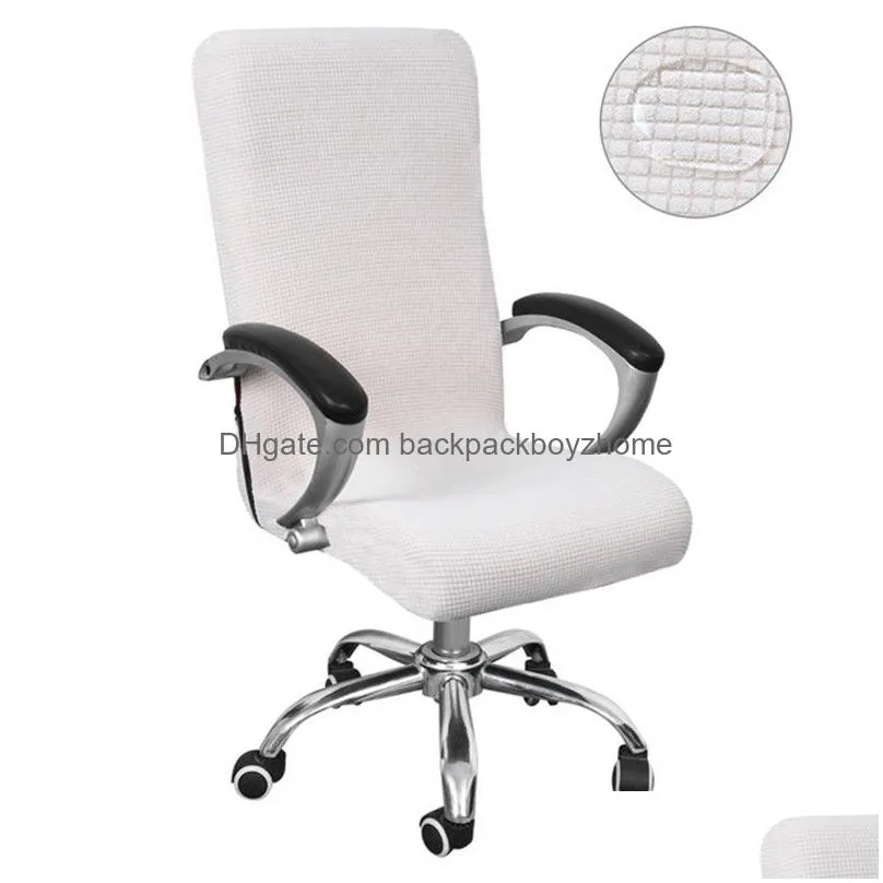 s/m/l universal size chair cover computer office elastic armchair stretch rotating chair covers waterproof easy washable removable