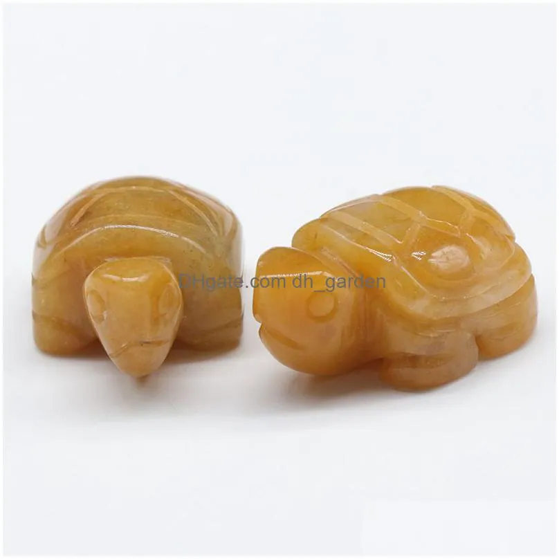 1 inch little tortoise carved stone rose quartz carving crystal healing decoration animal ornaments microlandschaft crafts