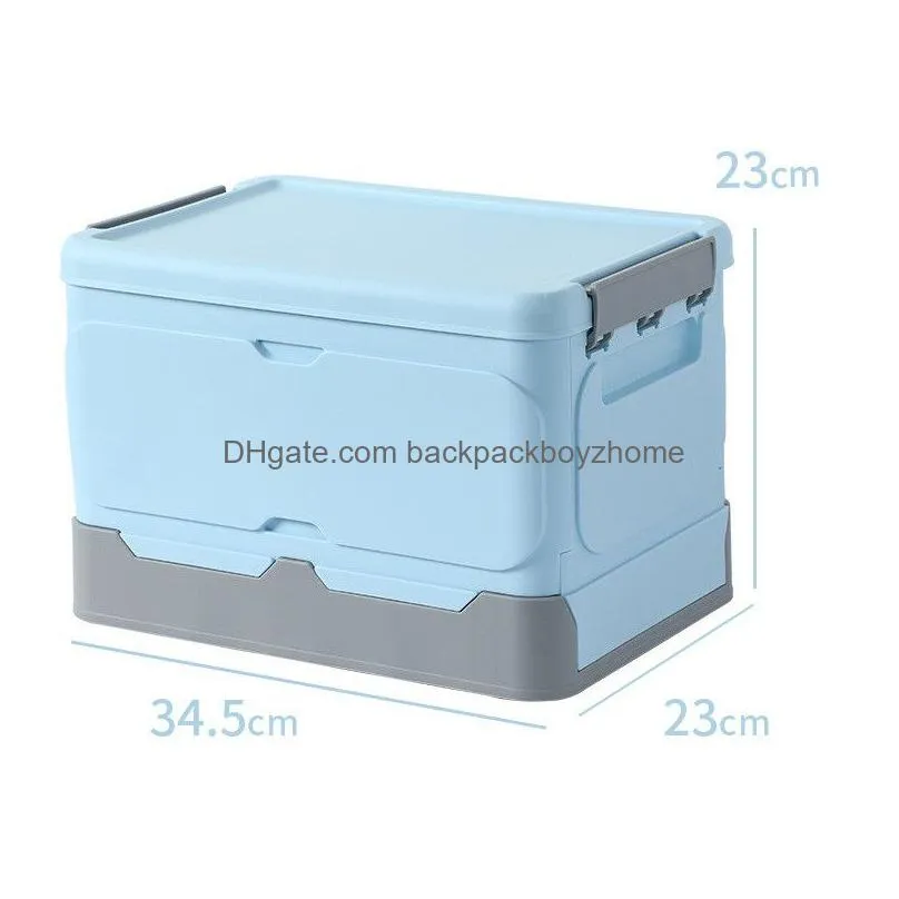 foldable storage box sundries book storage box with lid home dorm room car collapsible sundries organizer