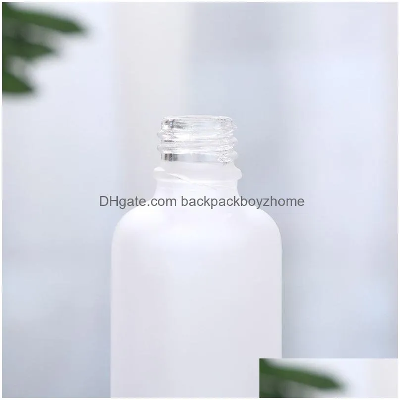 clear frosted essential oil bottle 5/10/15/20/30/50/100ml perfume dropper bottles liquid reagent bottles