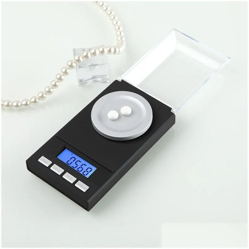 0.001g portable mini jewelry scales led display precision digital kitchen pocket electronic scale