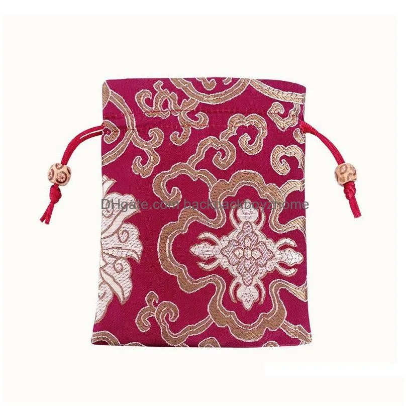 damask wedding candy bag drawstring jewelry pouches wedding party favor gift bag storage drawstring packing pouch