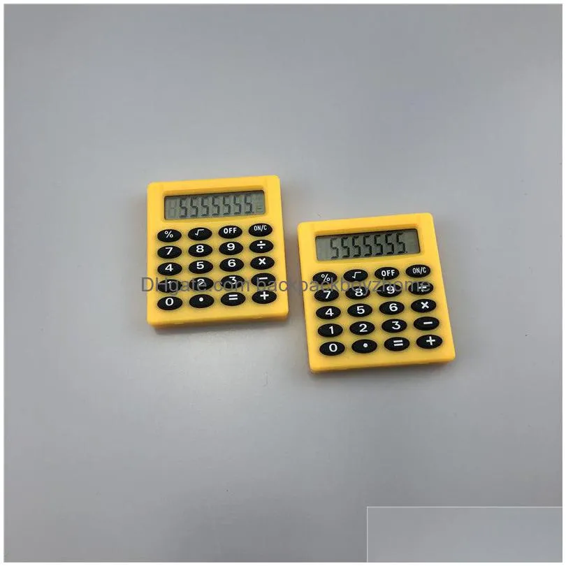 small square calculator portable pocket scientific student exam learning  calculator office school stationery 8 colors