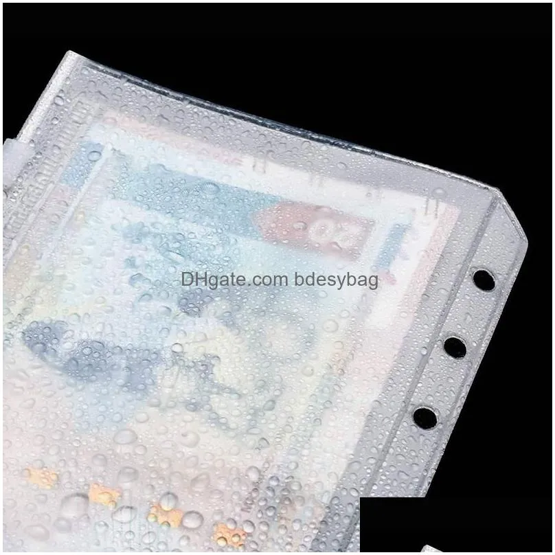 gift wrap 20pcs binder pocket 6 holes loose leaf bags a6 1set pu leather budget planning manager system cash envelopes