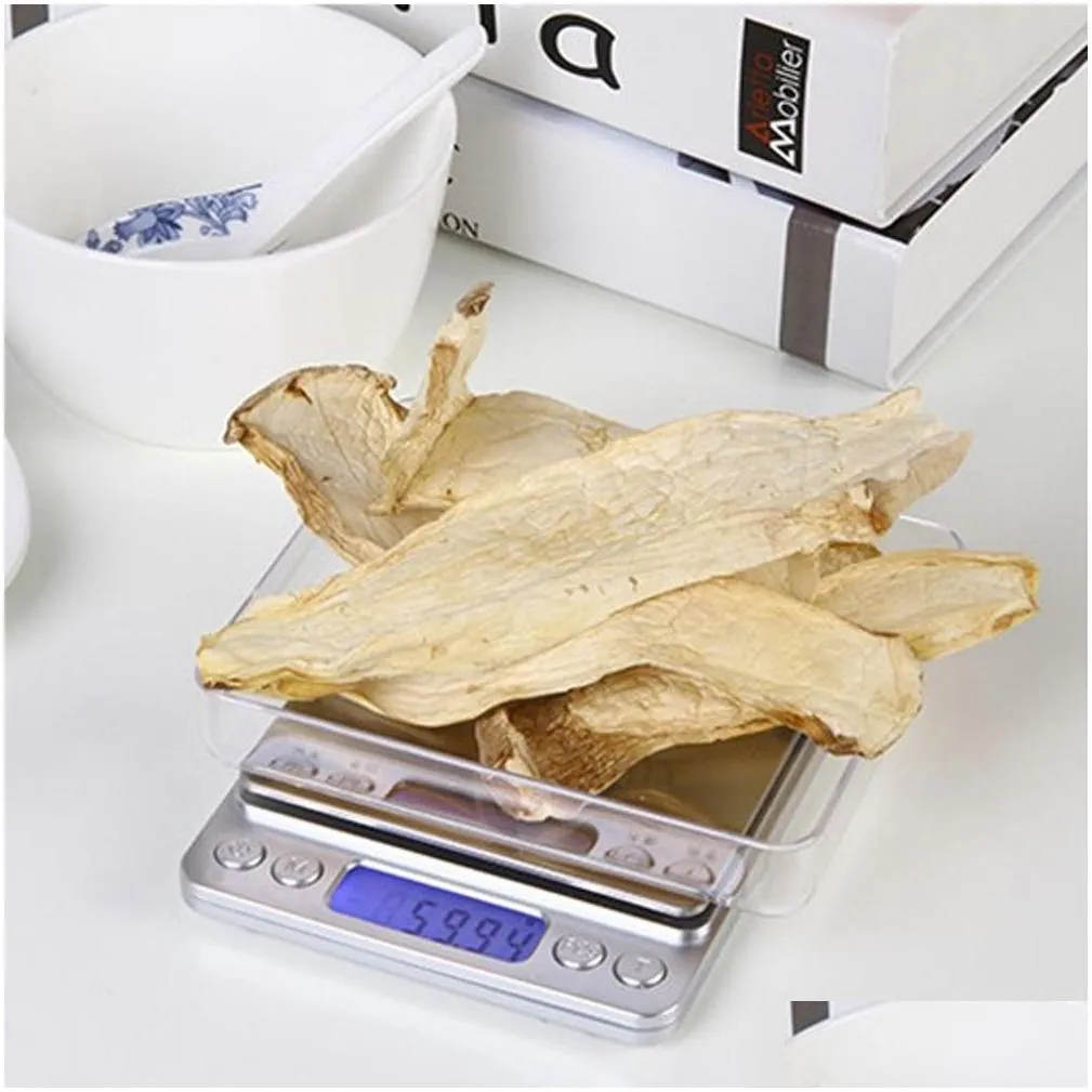 portable digital kitchen bench household scales balance weight digital jewelry gold electronic pocket weight add 2 trays balance