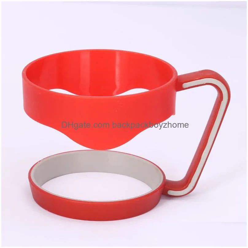 30oz cup handles plastic cup bottle handle portable outdoor cooler cup mugs hand holder 5 color