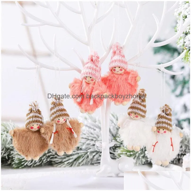 christmas pendant dolls boys girls christmas tree hanging ornament xmas new year infant plush gift toys