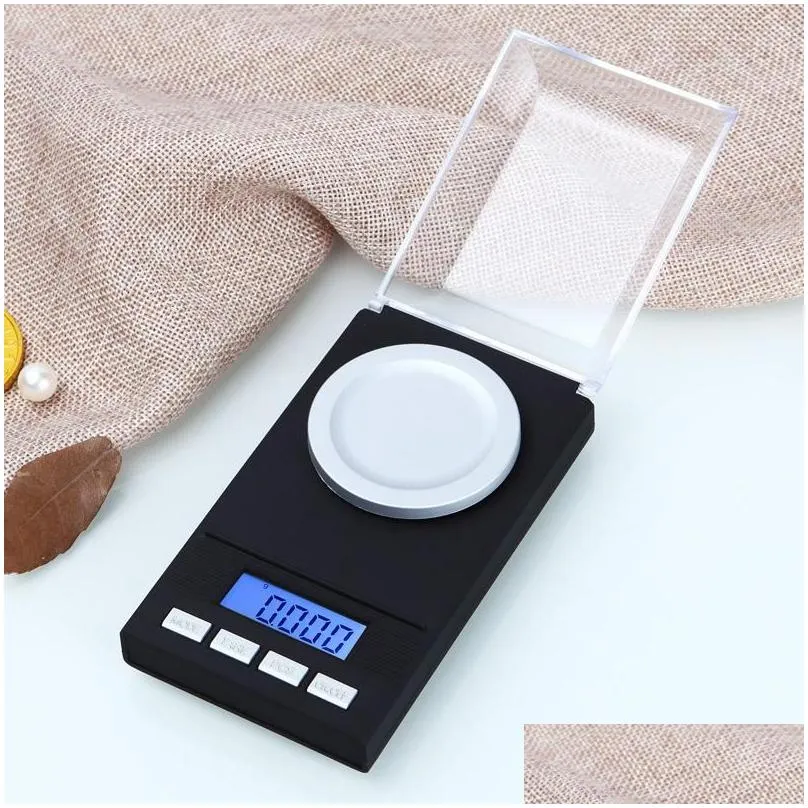 0.001g portable mini jewelry scales led display precision digital kitchen pocket electronic scale