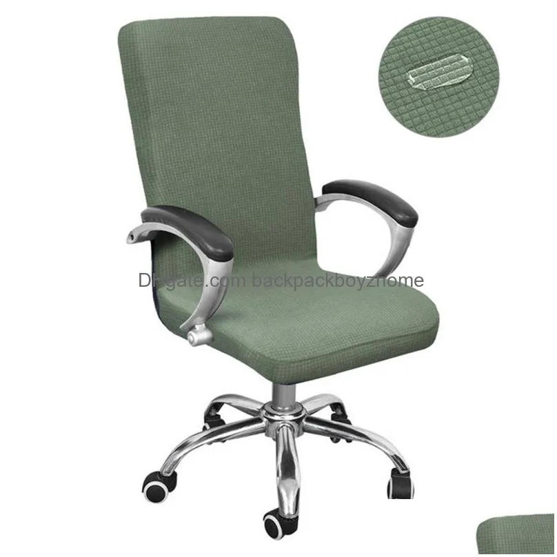 s/m/l universal size chair cover computer office elastic armchair stretch rotating chair covers waterproof easy washable removable