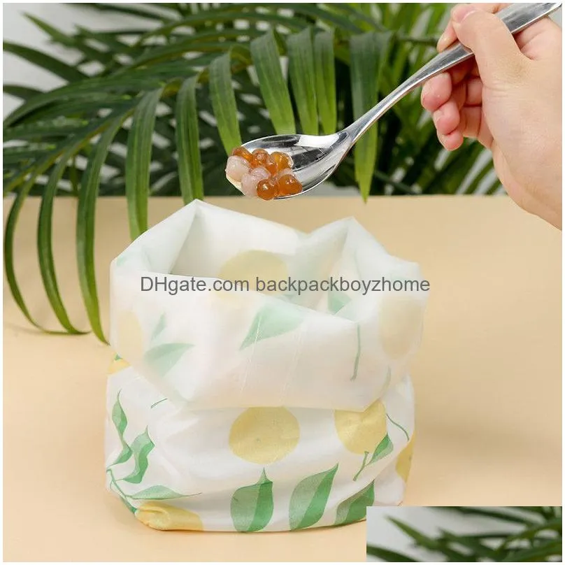 food oilproof picnic bag foldable reusable oilproof lunch pouch picnic bags takeaway oilproof food package bag