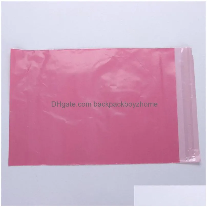 100pcs/lot plastic mailer 17x30cm pink purple white envelopes bags selfseal adhesive parcel shipping package bag