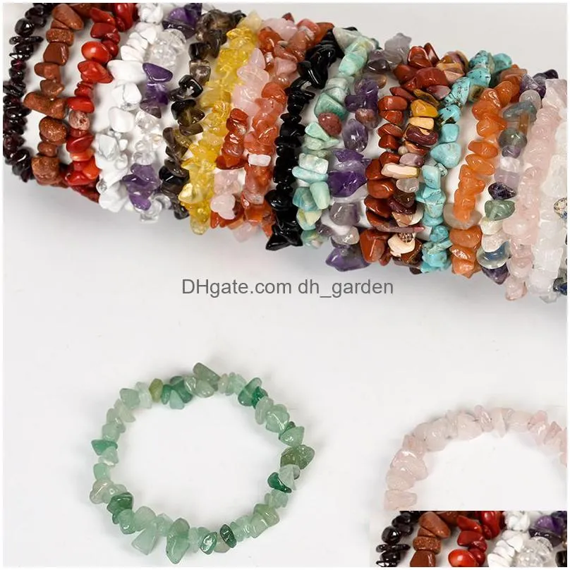 natural raw stone fluorite amethyst strand beaded bracelet citrine lapis lazuli rose quartz crystal rope weave bracelet for women