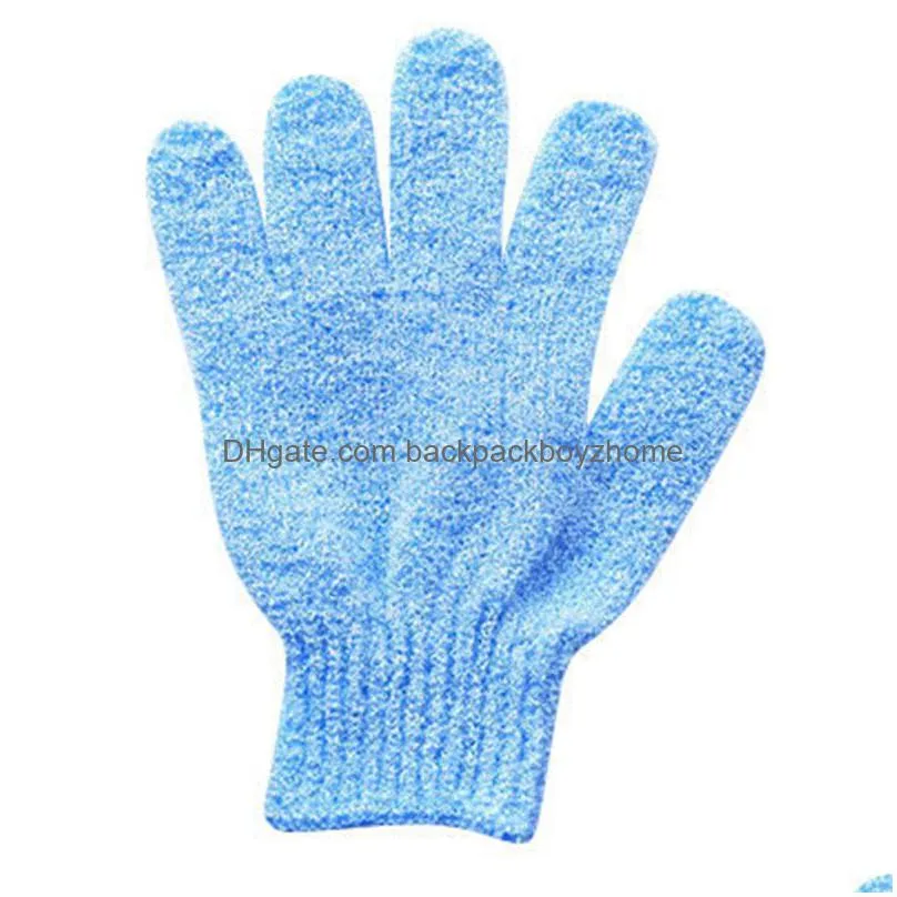 exfoliating gloves mitt shower scrub gloves fingers bath towel peeling mitt body scrub glove bathroom accessories