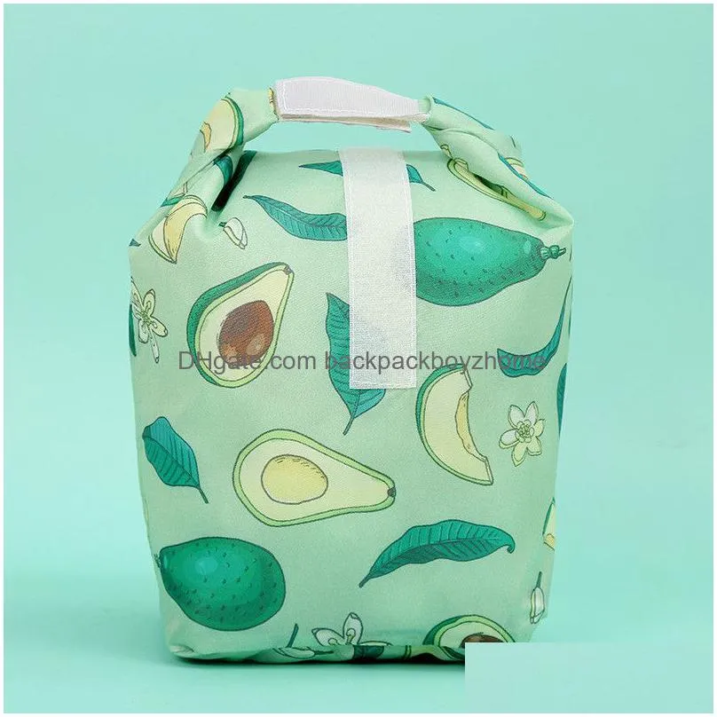 food oilproof picnic bag foldable reusable oilproof lunch pouch picnic bags takeaway oilproof food package bag