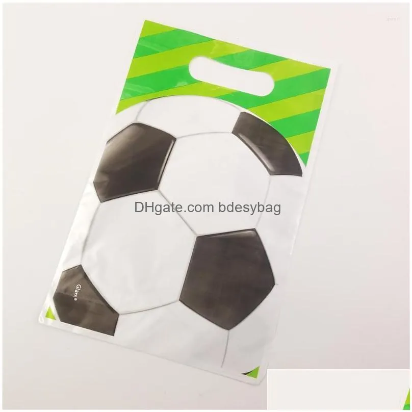 gift wrap 10pcs/lot football soccer theme cartoon bags kids birthday supplies baby shower favor event