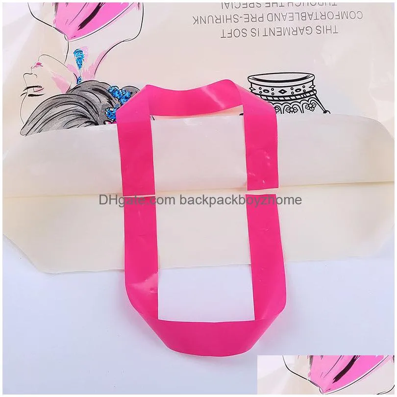 plastic gift bag with handle tote bag thick boutique gift clothing packaging bags garment shopping package bag