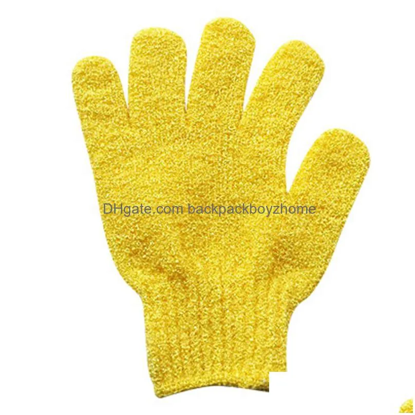 exfoliating gloves mitt shower scrub gloves fingers bath towel peeling mitt body scrub glove bathroom accessories