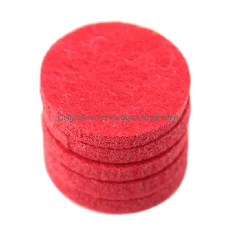 round essential oils pads 100pcs/lot dia. 22.5mm round aromatherapy felt pads fit for 30mm essential oil diffuser locket