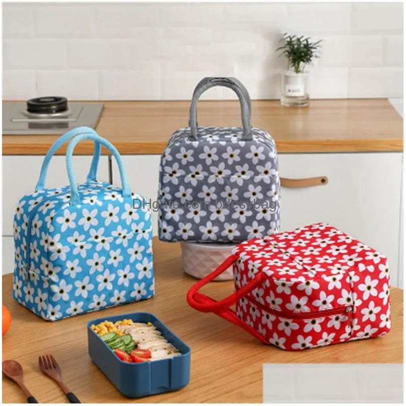 portable cooler bag ice pack insulated thermal food picnic bags pouch multipattern