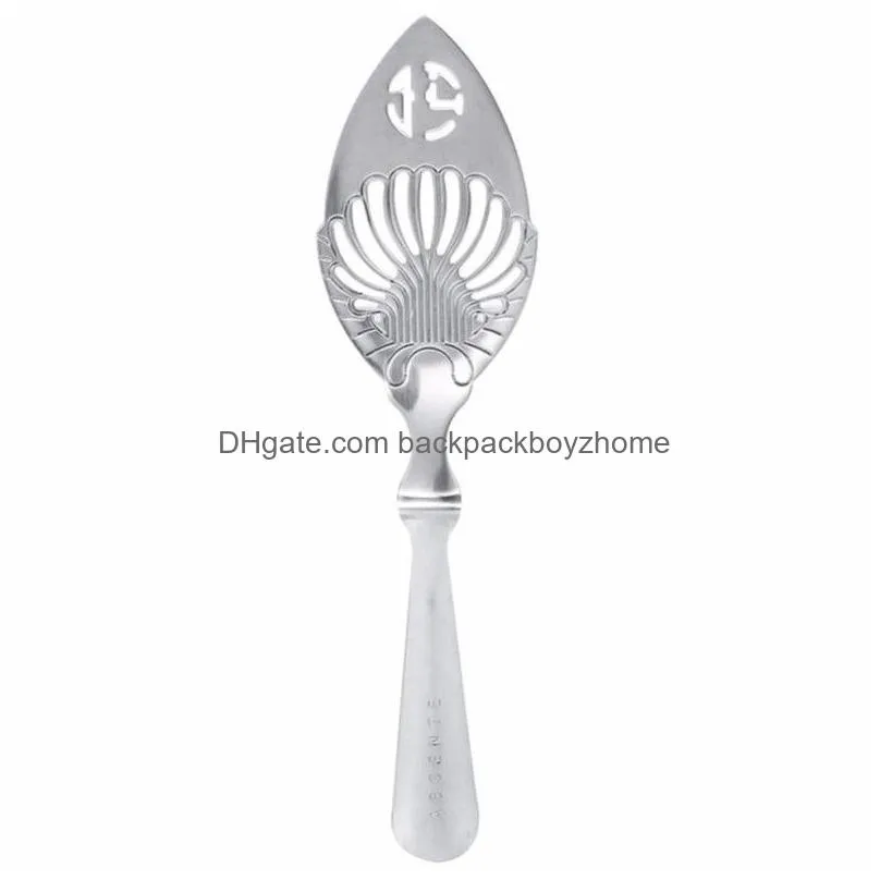 stainless steel absinthe spoons wire mixed strainer cocktail shaker drinking colander filter bar wormwood spoon bar accessories