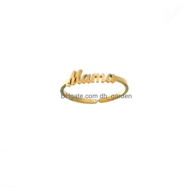 stainless steel letter mama chain bracelets mothers love pendant minimal bracelet silver gold colors jewelry for moms mothers day