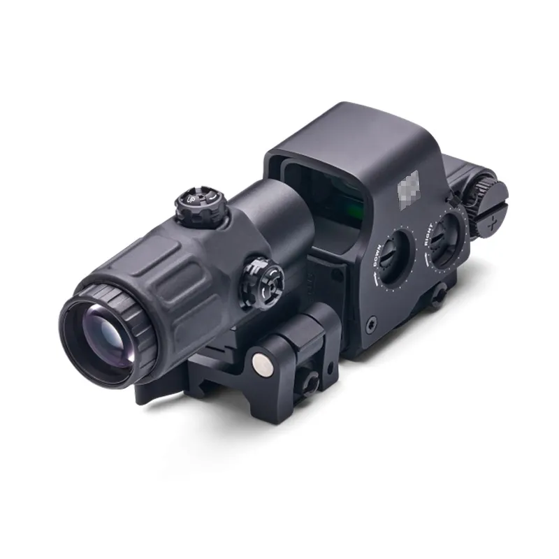 Tactical HHS 558 Holographic Red Dot Sight And G33 Magnifier Combo Hunting Rifle 558 T-dot and 3X Magnification Optics With Switch to Side STS Quick Detachable Mount