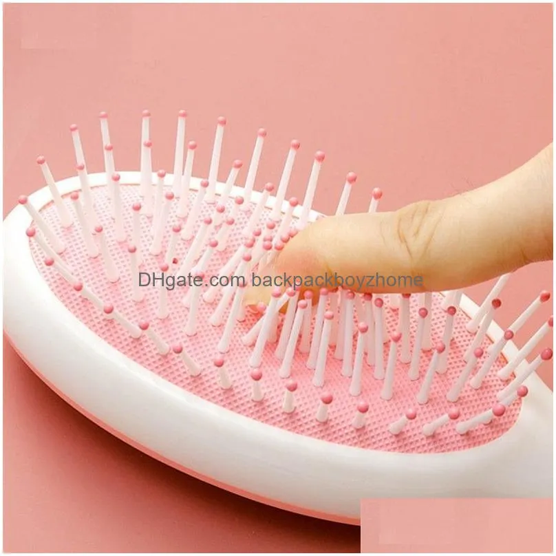 airbag massage combs 3 pcs/set nylon pins massages paddle brush cushion hair comb for straight curly wavy dry wet hair