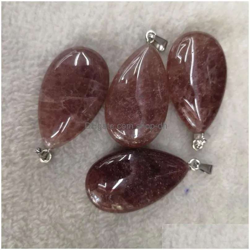 pendant necklaces 15x26x8mm 20pcs/lot drop shape opalite jaspers sandstone quartz tiger eye pendants for necklace jewelry making