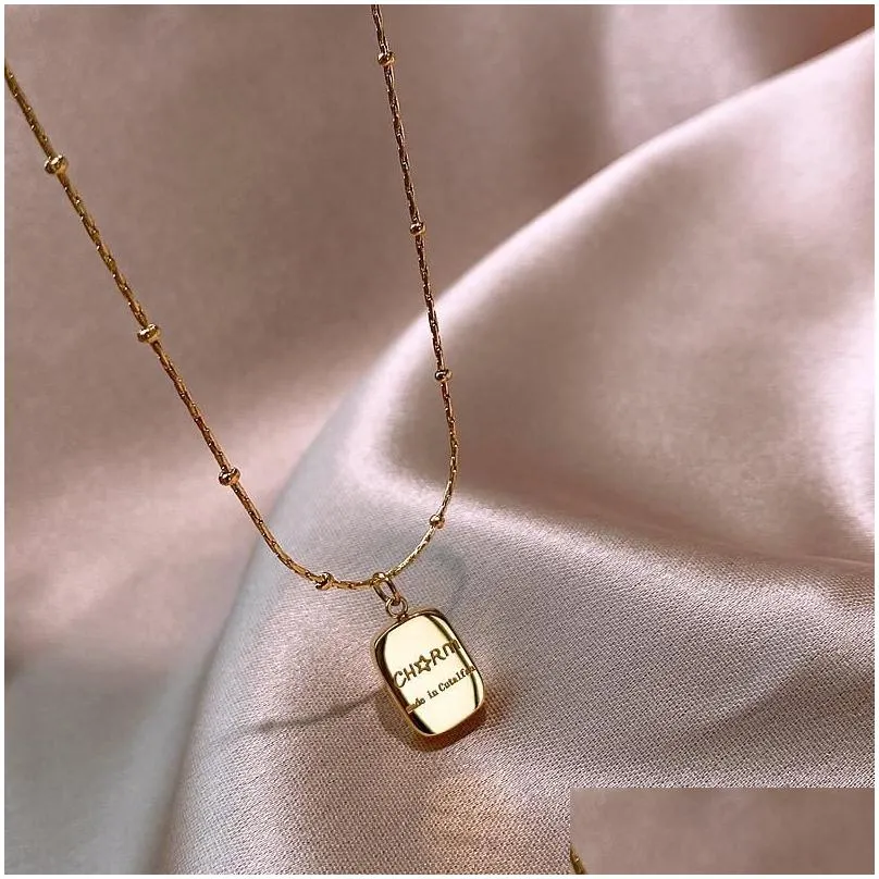 pendant necklaces high quality gold chain stainless steel necklace beads girls choker jewelry titanium jewelrypendant