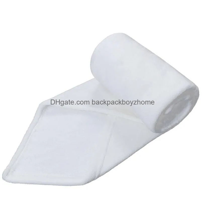 sublimation blank baby blanket 76x102cm diy heat transfer printing flannel swaddle blankets for newborns