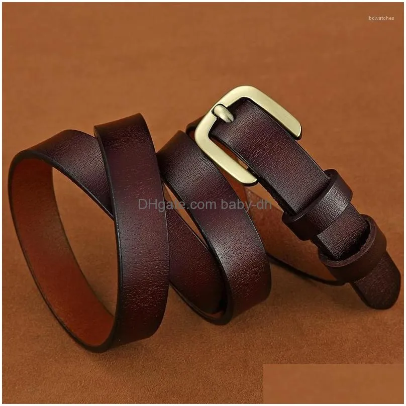 belts elifashion leather pure cowskin belt retro magolden pin buckle casual simple allmatch tide jeans fashion for women