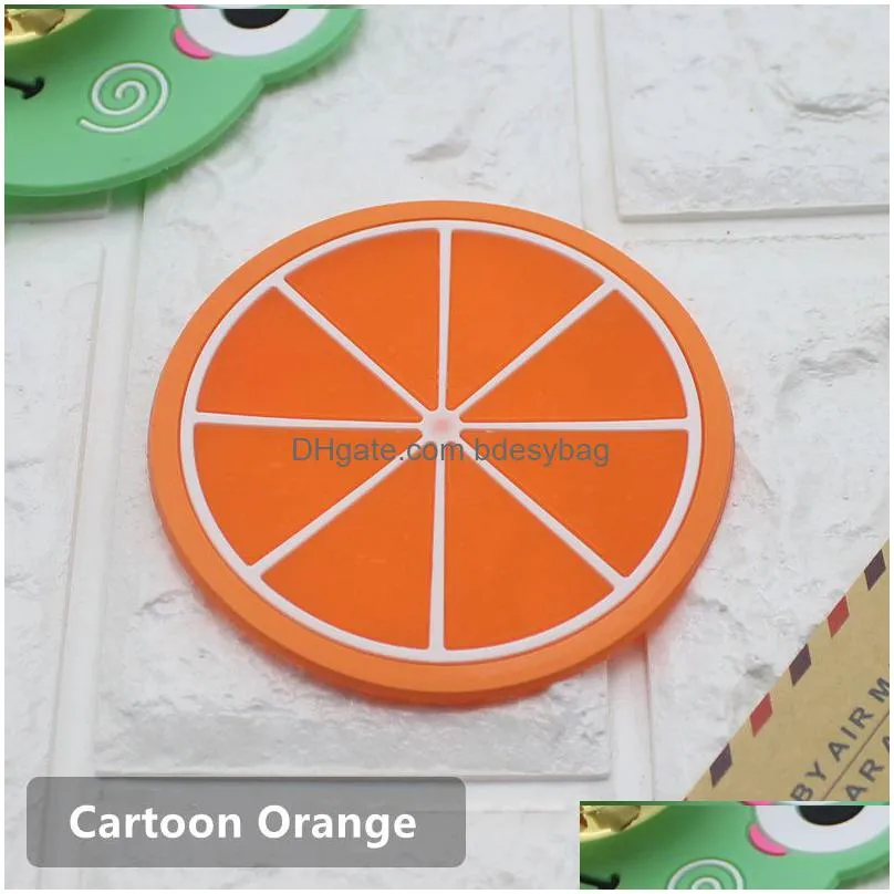 animal pvc rubber coaster mats durable nonslip hot resistant pads protect furniture from damage