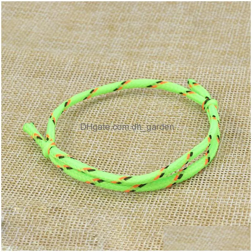 neon rope woven friendship bracelets party jewelry 4 assorted colors rope woven bracelet