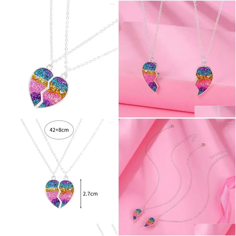 pendant necklaces 2x alloy necklace jewelry pendents workmanship compact size decoration diy prop children accessories sweet gift