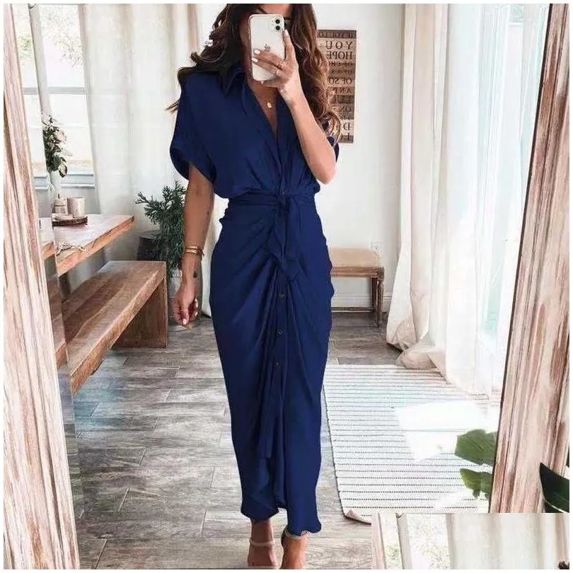 retail women shirt dresses designer commuting plus size s3xl long dress fashion forged face clothing