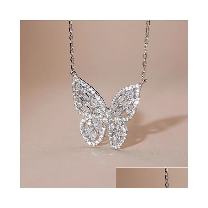 pendant necklaces butterfly pendants for women pink sweet exquisite fashion party valentines day gifts wholesale ht155pendant