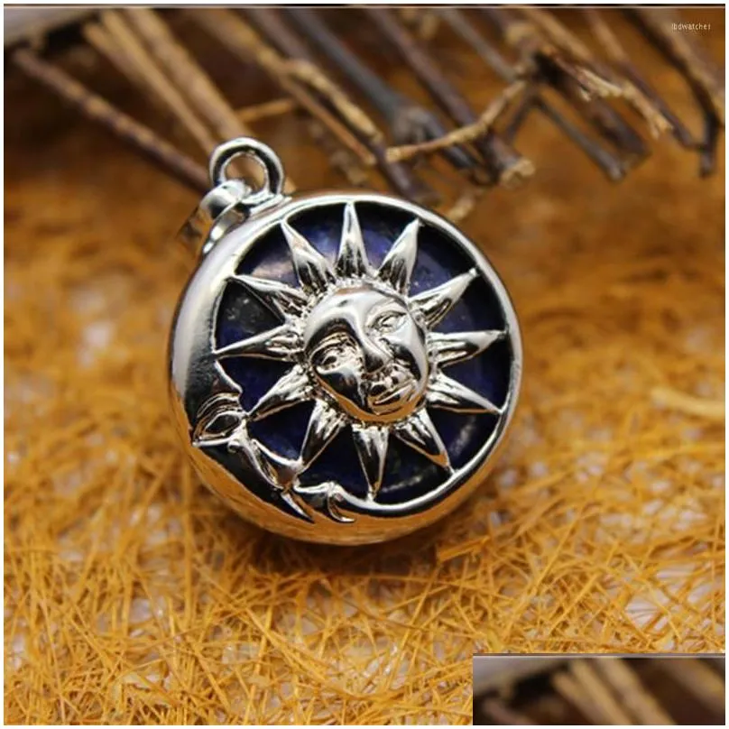 pendant necklaces 6pcs arrival wishing pendulum reiki natural stone turquoises sun goddess necklace for women men divination amulet